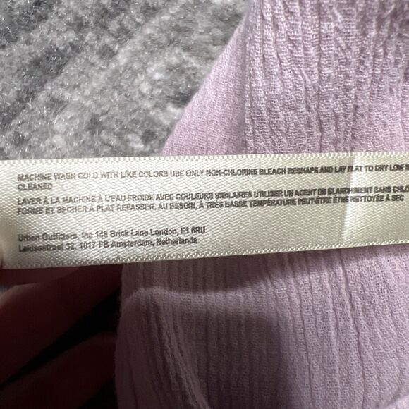 Intimately Free People Perfect Catch Bodysuit Medium Purple Flutter Sleeve - Picture 11 of 12
